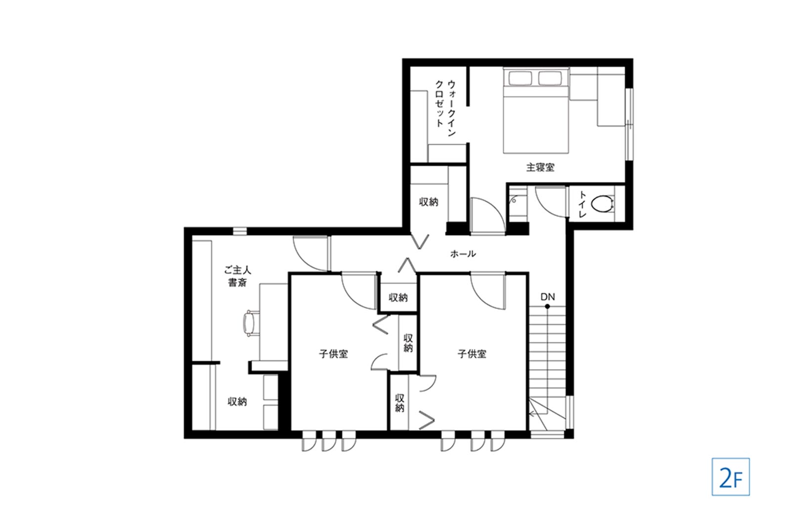 イメージ_東京セキスイハイム建築実例_2F間取り