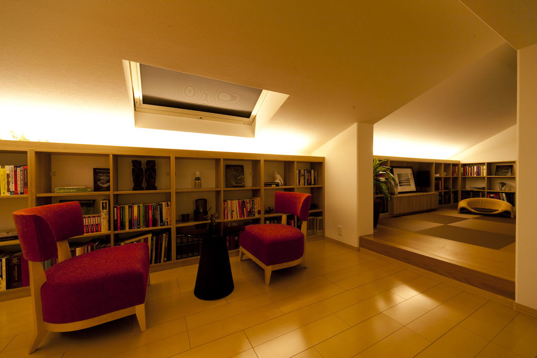 茂原ドマーニ展示場_夜3F書斎