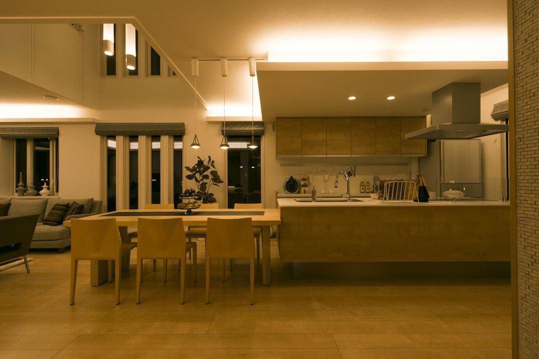 甲府昭和パルフェ展示場_夜1FDK
