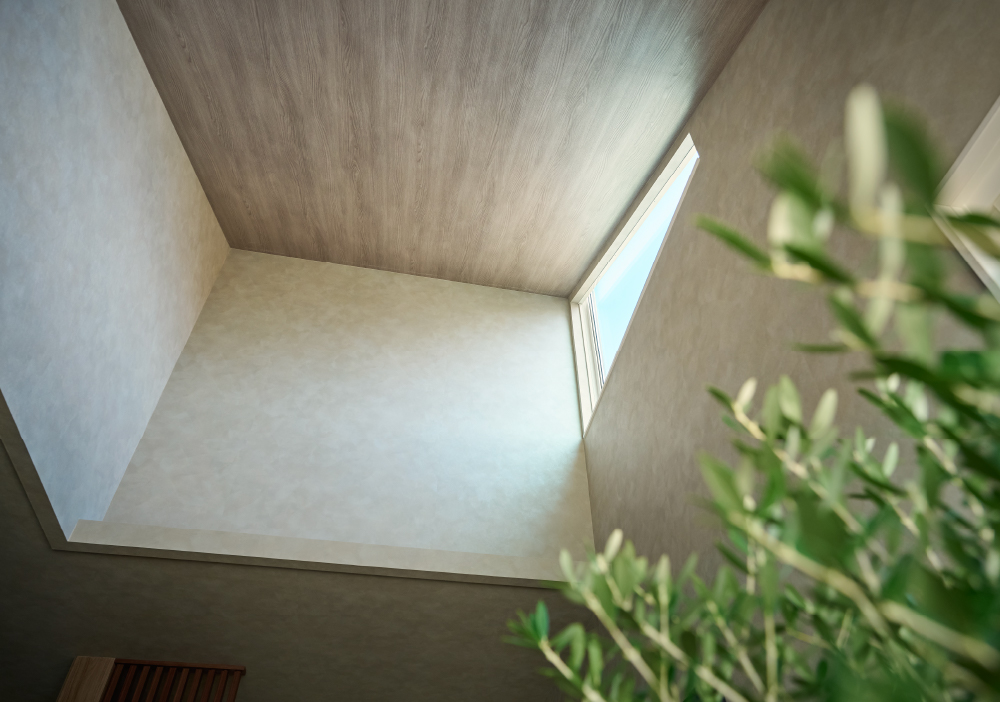 光が綾なす二世帯の家