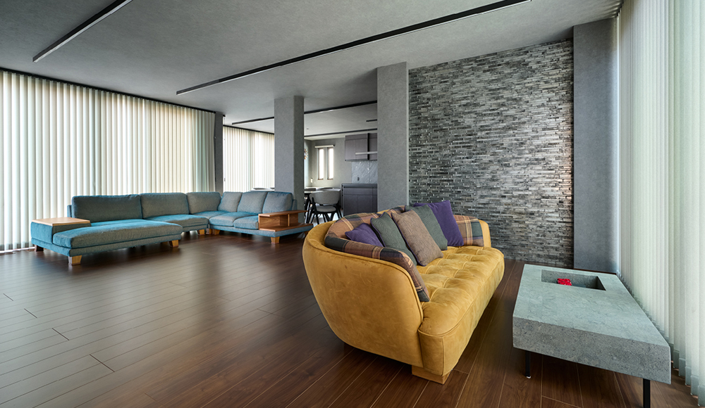 静と動を結ぶ家（実例写真）