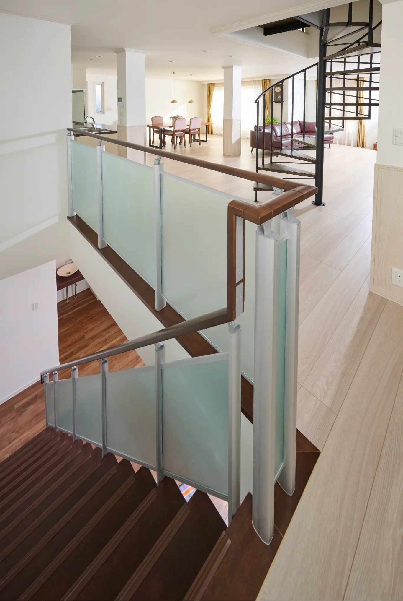 旅先で見た螺旋階段