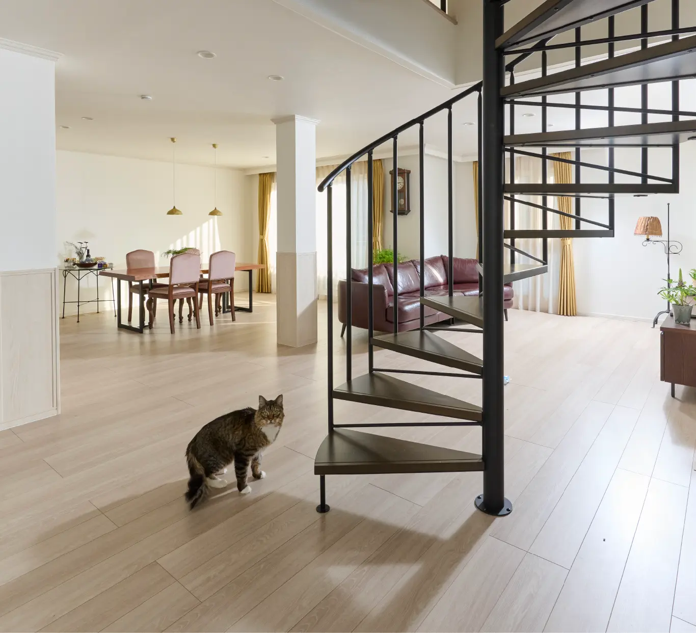 旅先で見た螺旋階段