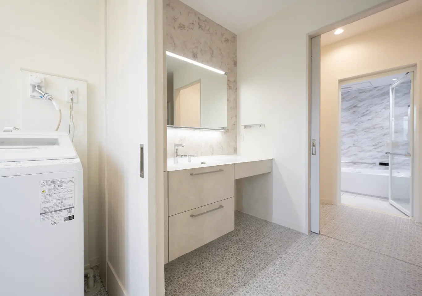 こだわりが連続する水回り