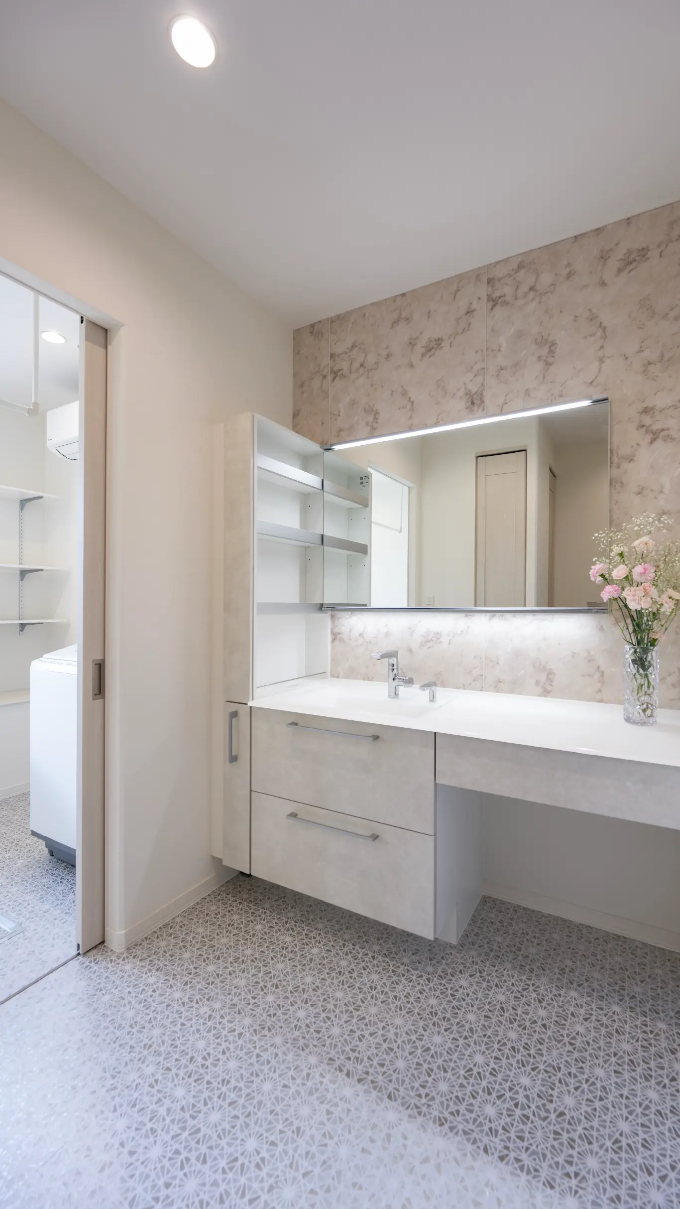 こだわりが連続する水回り