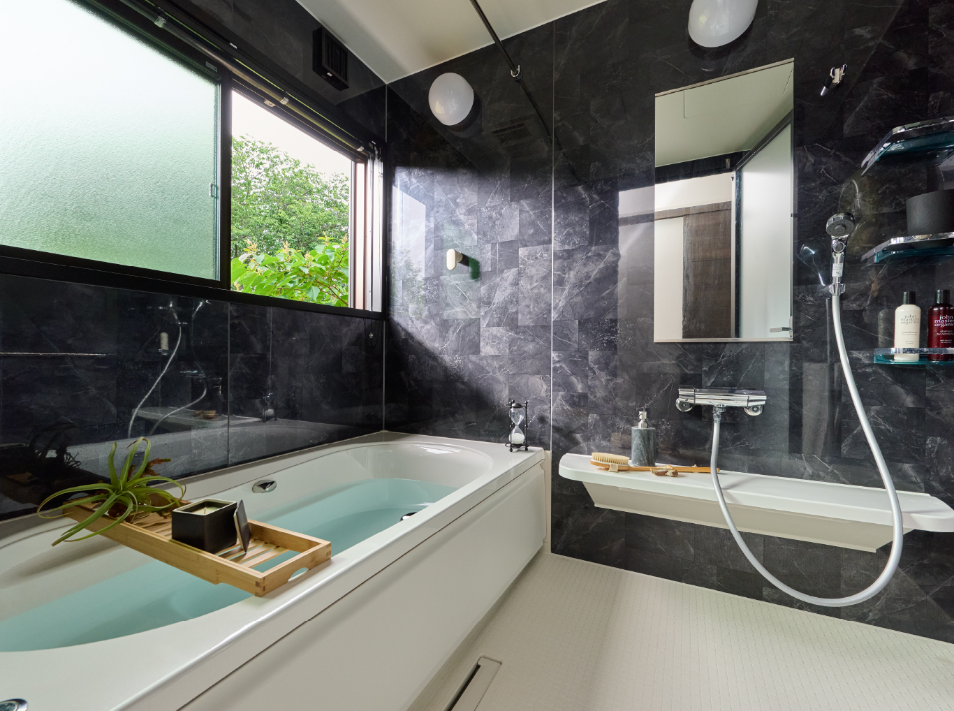 こだわりが連続する水回り